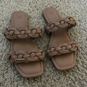 New Without Tags A New Day brown rope sandals size 8
